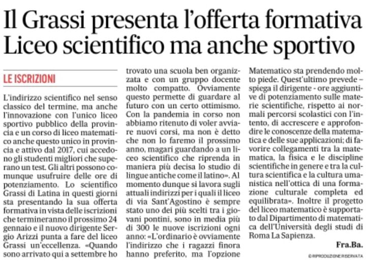 da Il Messaggero 21.01.21